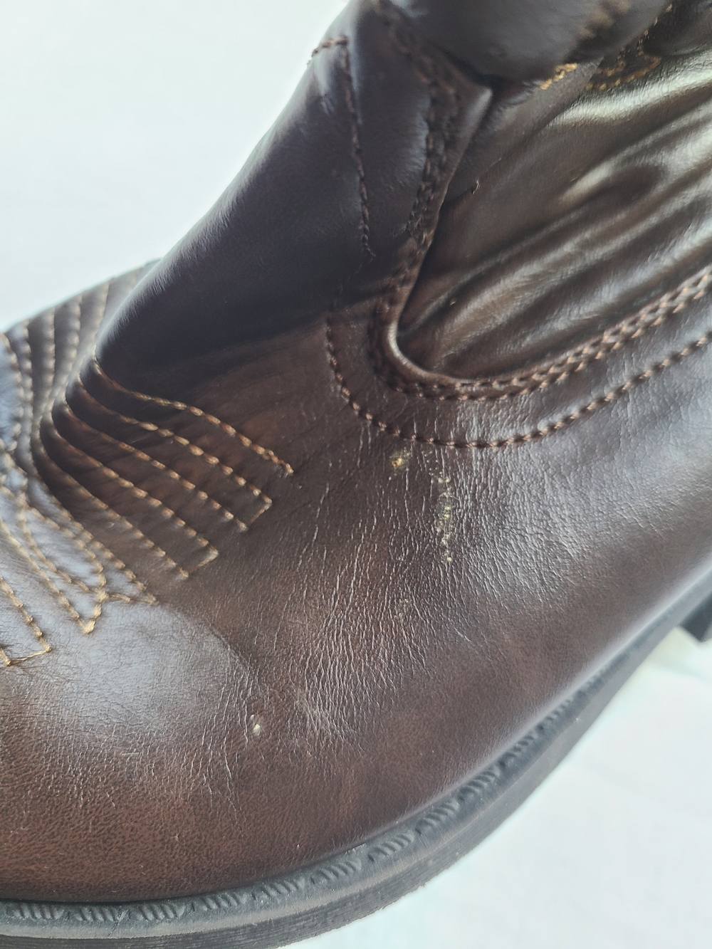 Target Women's Dark Brown Western Heeled Boots - Picture 6 of 8